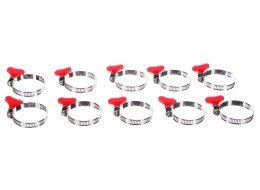 Abrazadera de manguera con mariposa MECHANIC CONNECT 32-44mm, 10 uds