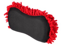 Esponja para lavado de coche CAR DETAILING WASH 1, 24 x 12,5 x 6 cm, negro-rojo
