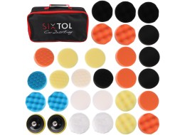 Juego de almohadillas/esponjas de pulido con adaptador para limpieza de coche CAR DETAILING PAD 30,