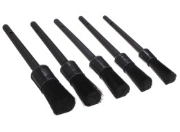 Juego de 5 cepillos de precisión duros para limpieza del coche CAR DETAILING BRUSH 5 HARD, 5 piezas