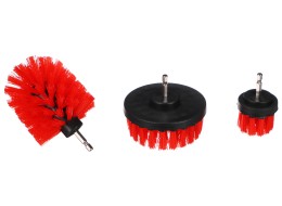 Juego de cepillos para taladro para limpieza de coche CAR DETAILING DRILL BRUSH 3 MEDIUM, 3 piezas