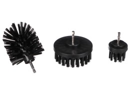 Juego de cepillos para taladro para limpieza de coche CAR DETAILING DRILL BRUSH 3 HARD, 3 piezas