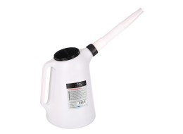 Bidón de plástico para fluidos de operación. Bidón de fluido mecánico de 1 litro.