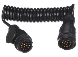 Cable espiral de conexión para la clavija del enganche TRAILER CABLE 4, 13-13 pines, 3 m