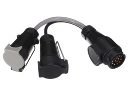 Reducción de cable de la clavija del enganche TRAILER CABLE 6, de 13pin a 7pin N+S, 35cm