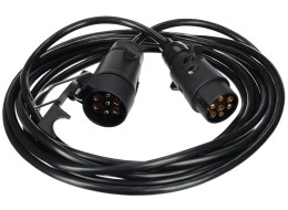 Cable prolongador de 7 pines - toma colgante + clavija TRAILER CABLE 7, 12V, 5m
