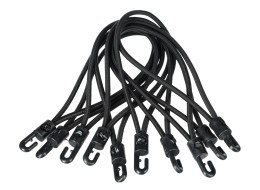 Juego de gomas de sujeción con gancho de plástico CARGO CORD SET 2, 20 cm, 10 uds