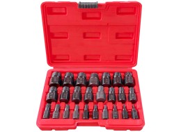 Juego de extractores para tornillos y tuercas dañados MECHANIC NUT REMOVER 2, 25 piezas