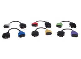 Juego completo de adaptadores OBD-II FiatECUScan para turismos MECHANIC CABLE SET 3, 6 unidades
