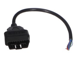 Cable extensible OBD-II macho de 16 pines terminado en cables de 30 cm MECHANIC CABLE 28
