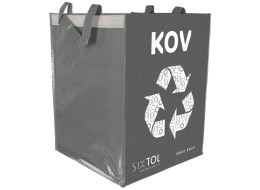 Bolsa para residuos reciclables SORT EASY METAL, 30x30x40cm, 36l