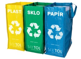Bolsas para reciclaje SORT EASY 3 SLIM, 18x30x40 cm, 3 x 22 l, 3 uds
