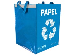 Bolsa para reciclaje SORT EASY PAPEL ES, 30x30x40 cm, 36 l