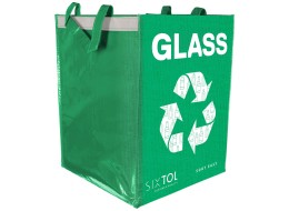 Bolsa para reciclaje SORT EASY GLASS EN, 30x30x40cm, 36l