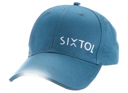 Gorra con luz LED B-CAP 25 lm, recargable, USB, talla única, azul