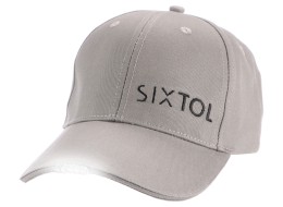 Gorra con luz LED B-CAP 25lm, recargable, USB, talla única, gris
