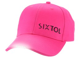 Gorra con luz LED B-CAP 25lm, recargable, USB, talla universal, color rosa