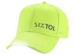 Gorra con luz LED B-CAP 25lm, recargable, USB, talla única, verde fluorescente