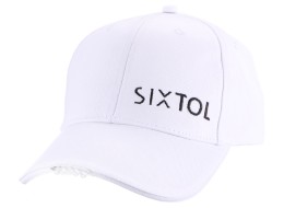 Gorra con luz LED B-CAP 25lm, recargable, USB, talla única, blanca