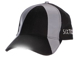 Gorra reflectante con luz LED B-CAP SAFETY 25 lm, recargable, USB, talla única, negra