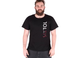 Camiseta de hombre T-SHIRT, negra, talla L, 100% algodón