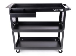 Carro de taller para herramientas MECHANIC TROLLEY ROGER MAX, 3 estantes