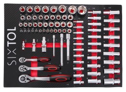 Módulo de herramientas para carro de taller MECHANIC TOOL TRAY 1, 80 piezas