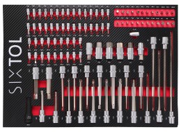 Módulo de herramientas para carro de taller MECHANIC TOOL TRAY 2, 102 piezas