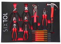 Módulo de herramientas para carro de taller MECHANIC TOOL TRAY 4, 15 piezas